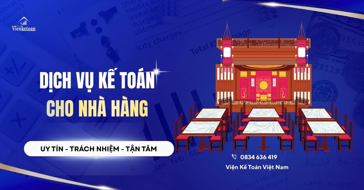 DỊCH VỤ KẾ TOÁN CHO NHÀ HÀNG