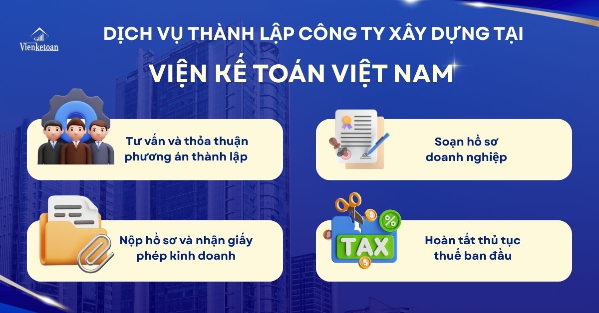 DỊCH VỤ THÀNH LẬP CÔNG TY XÂY DỰNG