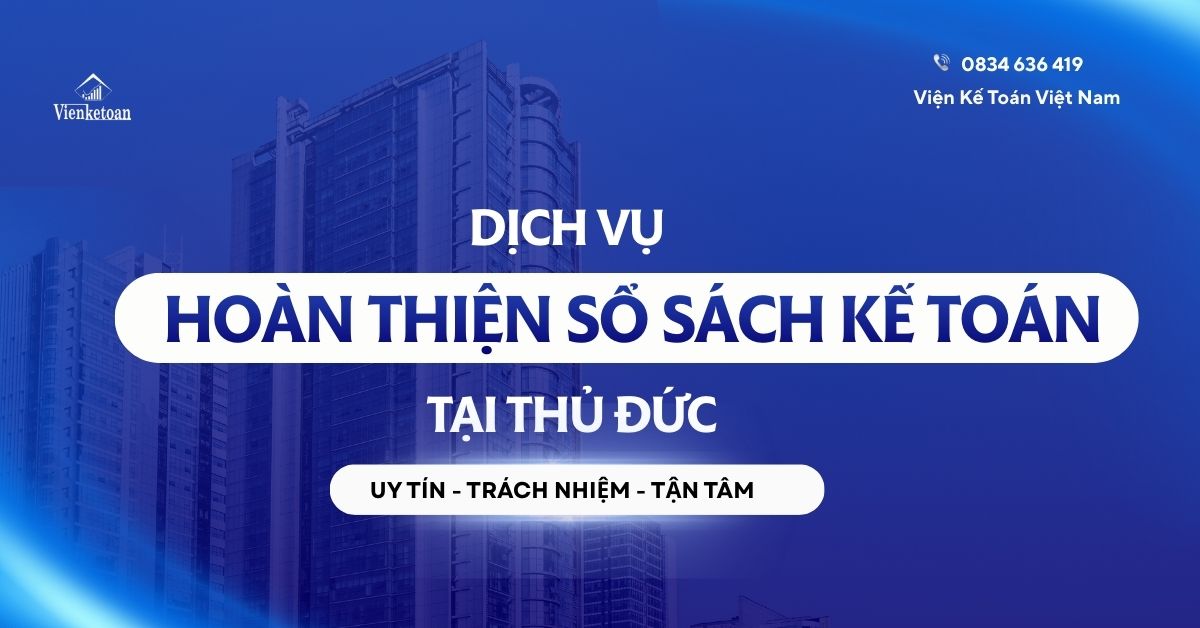 Dịch Vụ Hoàn Thiện Sổ Sách Kế Toán